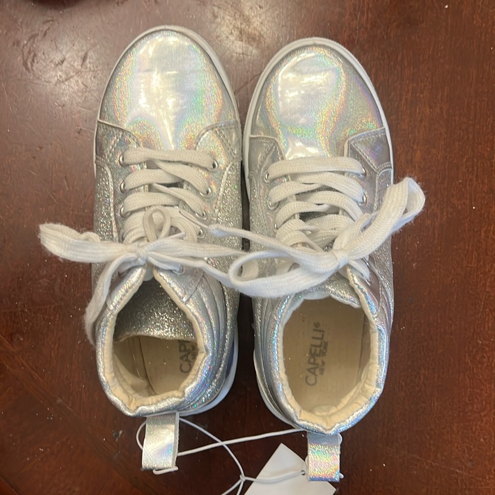 Silver sparkly high tops